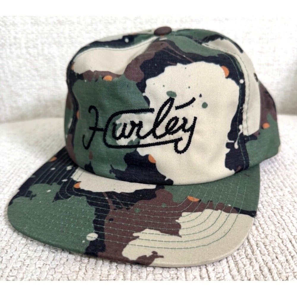 Hurley The Classics Hat Cap Snapback Yupoong Spellout‎ Jungle Camo